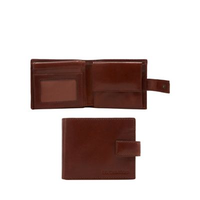 RJR.John Rocha Tan Italian leather fold out ID pass wallet in a gift box